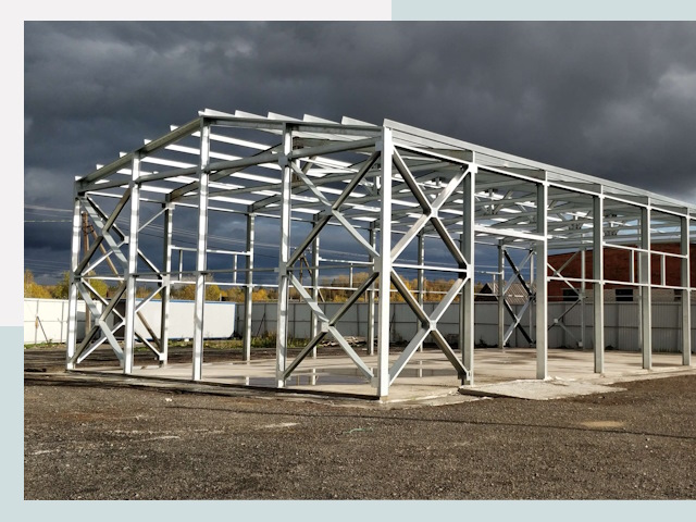 Двускатные ангары в Мытищи от 609 руб. за квадрат