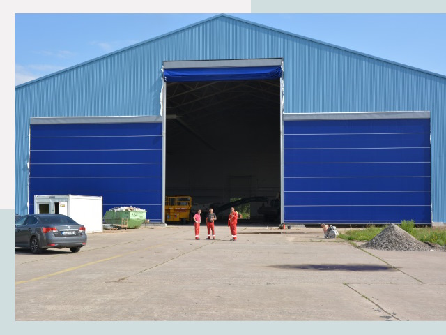 Ангарные ворота в Мытищи от СтальСтрой-Мтщ по цене 609 руб.