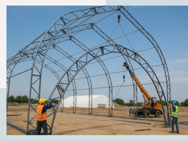 Монтаж ангаров в Мытищах от 609 руб. - Надежно и быстро