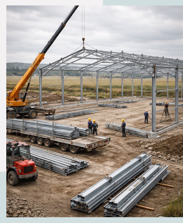 Строительство ангаров для сельхозтехники в Мытищах под ключ