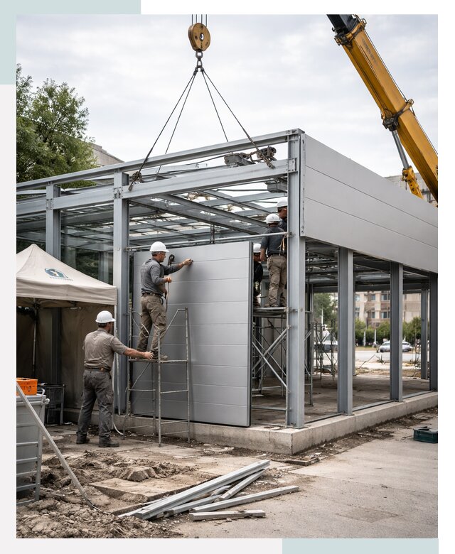 СтальСтрой-Мтщ: торговый павильон под ключ в Мытищах от 35543 р.