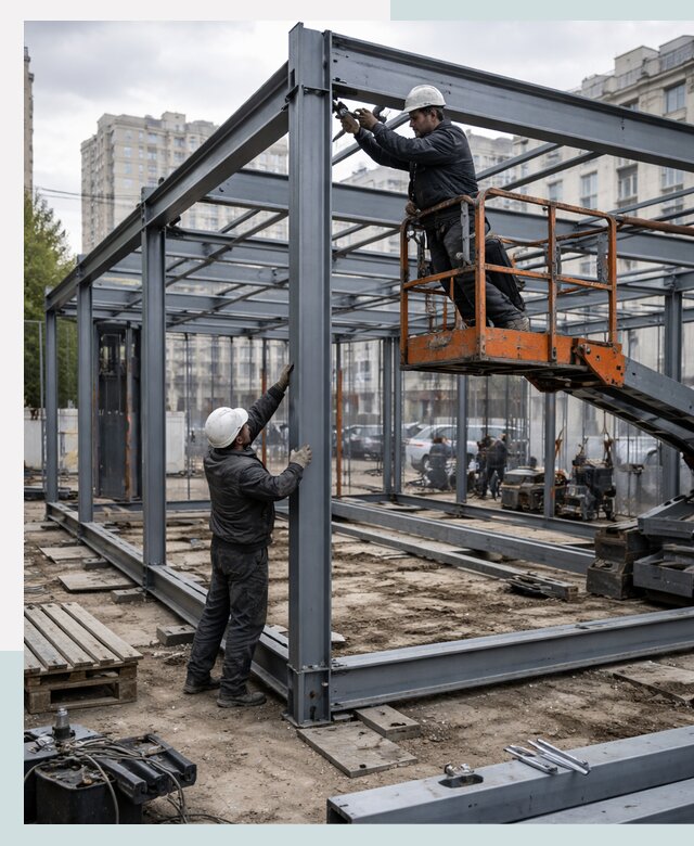 Строительство и монтаж торговых павильонов под ключ в Мытищах