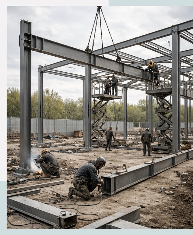 Строительство выставочных павильонов из металлоконструкций в Мытищах